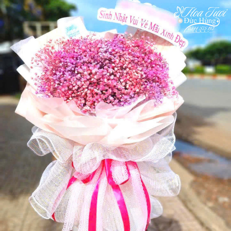 Bó Baby Màu Hồng Đẹp